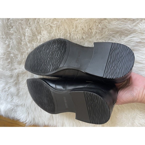 Steve Madden P-Treble Men's Sz 12 Leather Black Dress Shoes Loafers Slip On NWOB - Picture 7 of 14